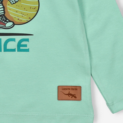 KAR-1006/PIS Bluză băiat cu mâneci lungi Lagarto Verde fistic