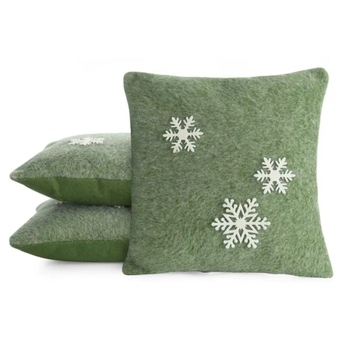 Chp 83 Fata de perna fulg de zapada de Craciun, perdele euro, verde