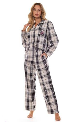 2475 Roxy Pijamale de flanel pentru dama L&L - grafit