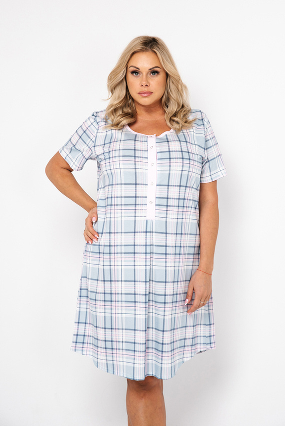 Cămașă de noapte cu mânecă scurtă Allison Italian Fashion - print