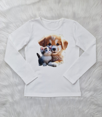 Bluză pentru copii din jerseu ecru Friends Bambarillo | Confort și stil