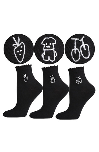 CSL200-145 Botine dama Moraj Haft - negre