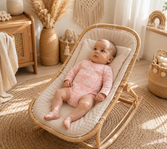 Body bebeluș cu închidere tip petrecut Mamatti BD16326 roz din bumbac cu inimioare