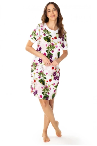 86669 Cămașă de noapte Nataly Seagull cu imprimeu de flori