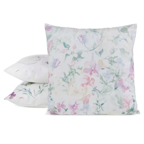 Față pernă 45x45 Mink 29 Eurofirany catifea flori decorativă