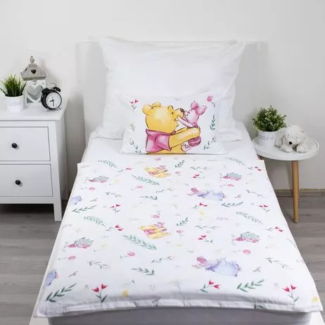 Lenjerie pătuț 100x135 Jerry Fabrics bumbac cu fermoar