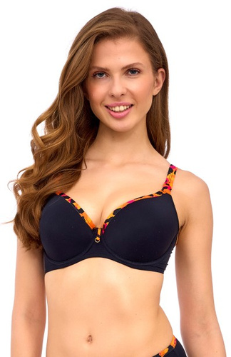 Sofia Big Black Lupoline sutien de baie cu arici pentru busturi mari