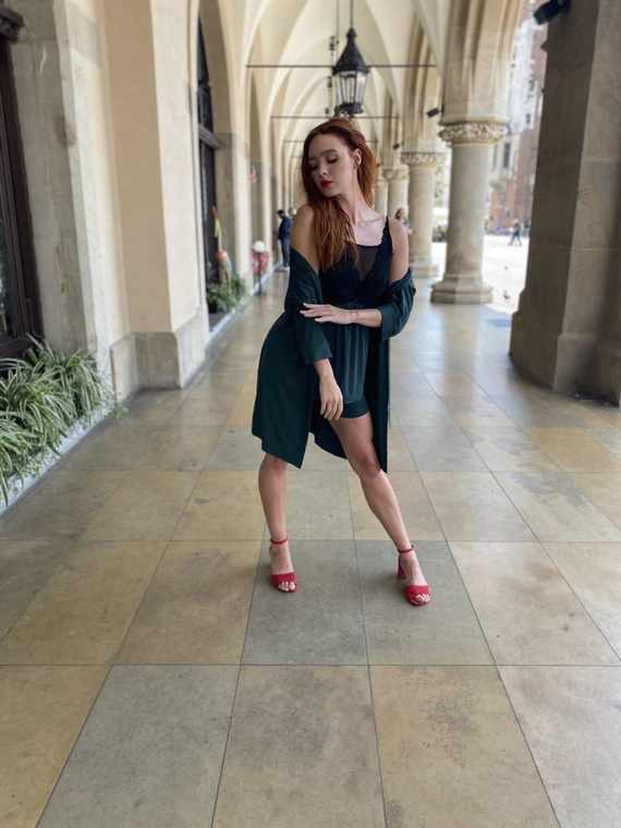 612 Artemise Pijama de damă Forex - verde