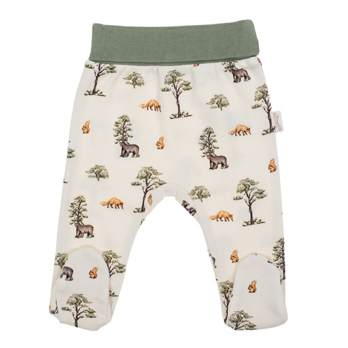 218009 Ursul Yoghin Bumbac pe jumătate de dormit Nicol – model pădure