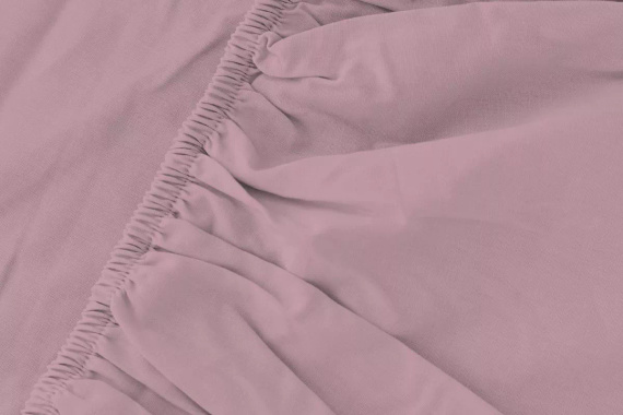 Cearșaf cu elastic din microsatin Poly Detexpol neted și practic pastel pink