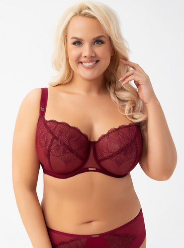 K 942 Mira Gorsenia Sutien moale - maro, pentru bust mare