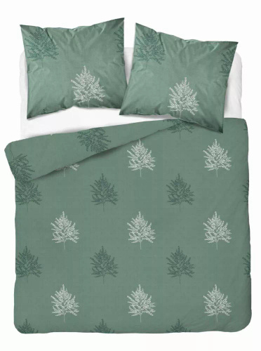 5503 B Așternut din bumbac salvie cu frunze geometrice de ferigă Naturalis – Detexpol