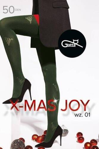 X-mas Joy wz.01 Colanti 50 den Gatta - nero