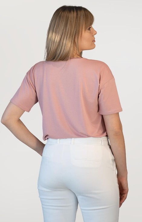 Bluza cu maneca scurta Patty Babell - roz