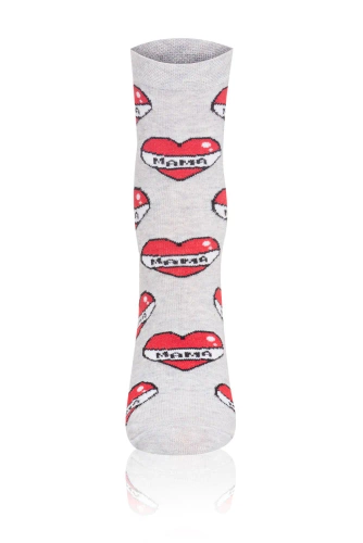 S122D Mama Șosete lungi Italian Fashion - gri