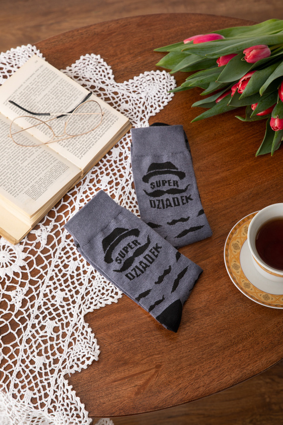 M40D Super Grandpa Șosete lungi Italian Fashion - grafit