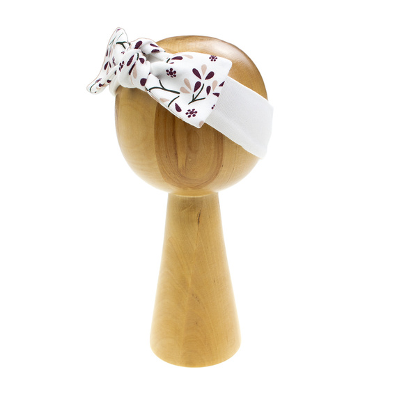 217065 Bentita din bumbac Alisa Nicol cu fundita - model floral