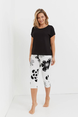 743 Elle Forex Pijama pentru femei - negru-ecru