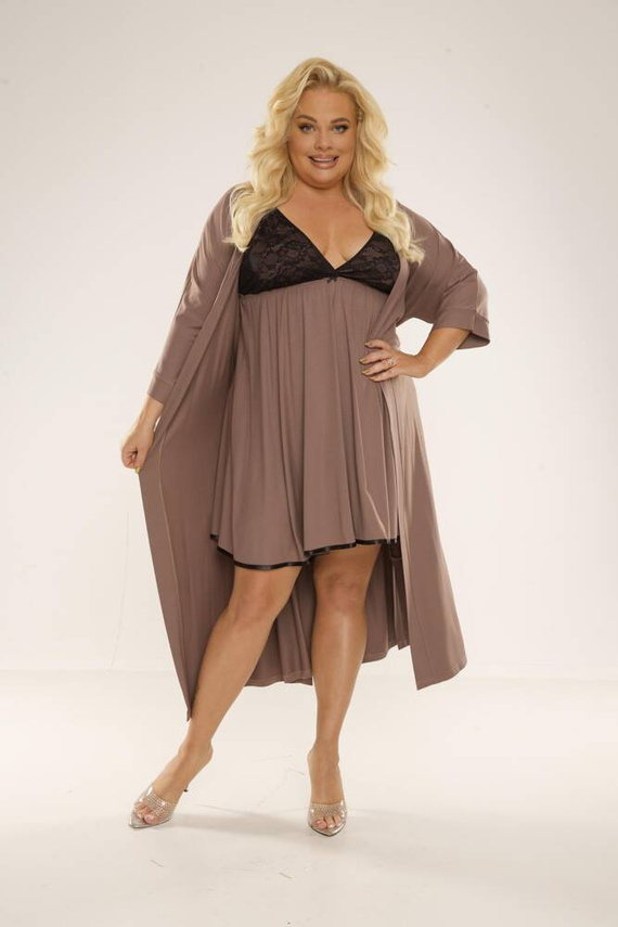 713 Cloche Forex cămașă de noapte - mocca