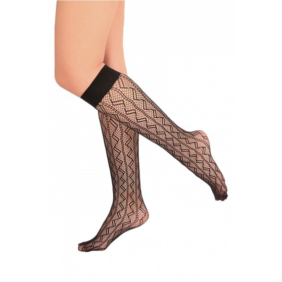 Ciorapi pentru genunchi Zigzago Passion - negri