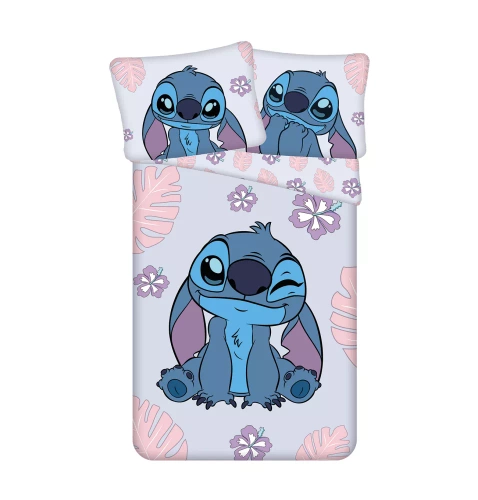 Lilo and Stitch Cute Lenjerie de pat din bumbac JF 02 | Disney | Lenjerie de pat pentru copii Jerry Fabrics