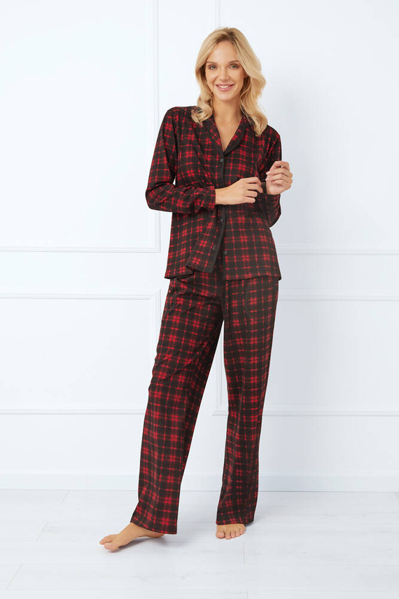 Nicola Pijama pentru femei cu mâneci lungi, pantaloni lungi Italian Fashion - print