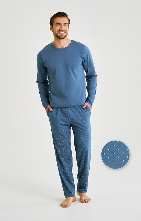 3474 Lorenzo Pijamale bărbați Blugi Taro – bumbac, pantaloni lungi, buzunare