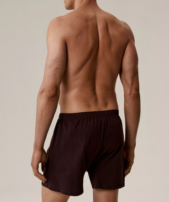 Pantaloni scurți boxer Atlantic pentru bărbați 2MBX-054 din bumbac - croială lejeră, pachet de 2