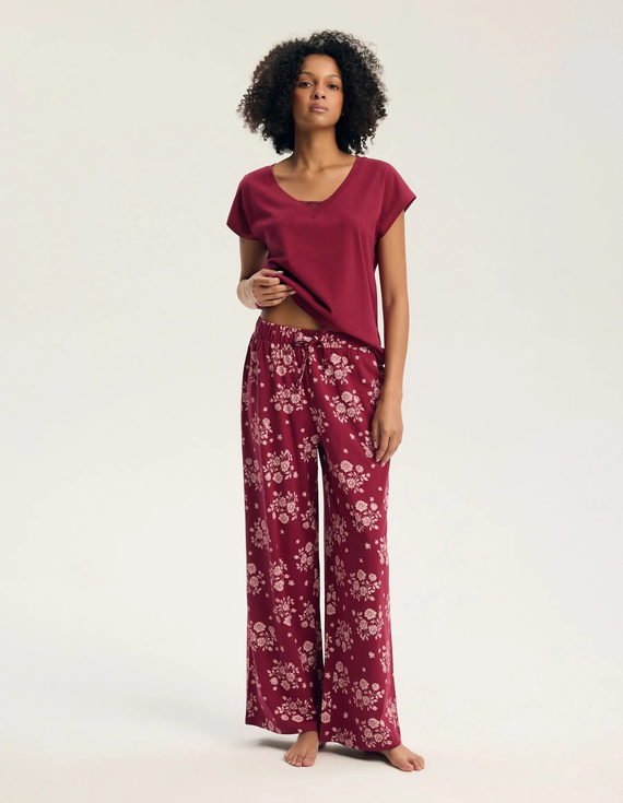 Henderson Greta 45405 Pijamale damă 100% bumbac dantelă pantaloni lungi