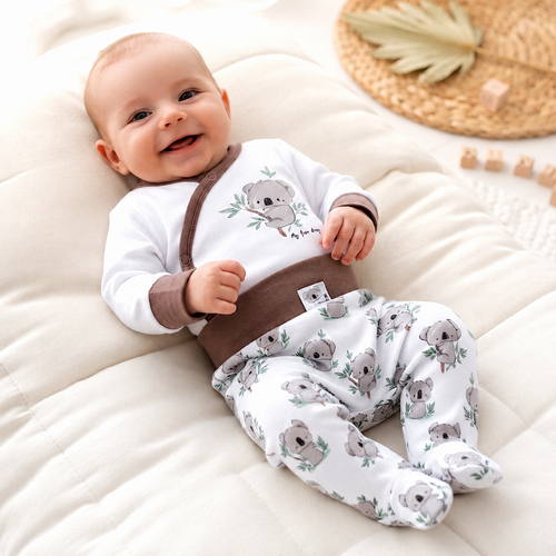 ABN-5210 Pantaloni scurți pentru bebeluși Nini Sweet Koala 100% bumbac organic