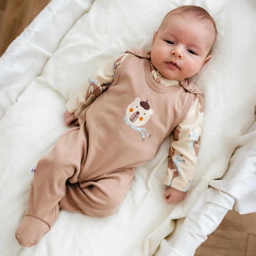 Costum pentru copii Beary Cool Eevi – bej, bumbac