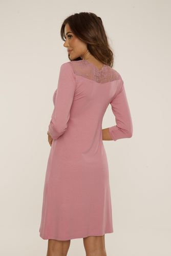 810 Cămașă de noapte Lilian De Lafense - roz murdar