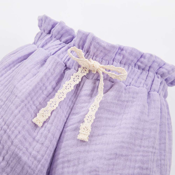 Pantaloni scurți de muselină Meadow Eevi - violet