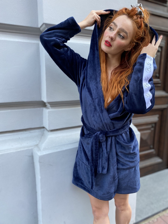 626 Abigail Halat scurt pentru femei Forex - albastru marin