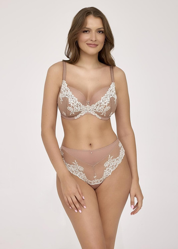 Sutien moale 2227 Maxi Macchiato Ava din dantelă bej moale