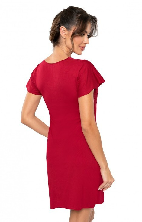 Cămașă de noapte Luiza Donna - visiniu