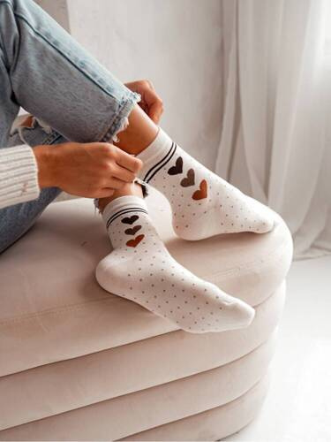 0200-011 Ciorapi dama Hearts Milena - Ecru