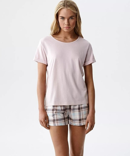 Pijama damă Atlantic NLP-512 modal și bumbac cu pantaloni scurți