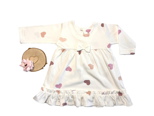 Body pentru bebelusi Mamatti SB15002 - cu inimioare, bumbac