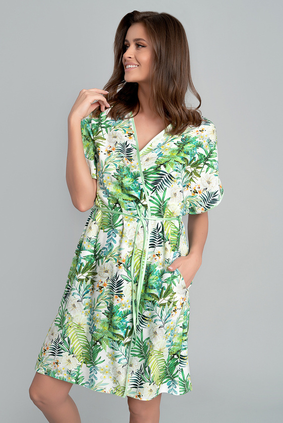 Florina Halat de baie pentru femei Italian Fashion - imprimare frunze