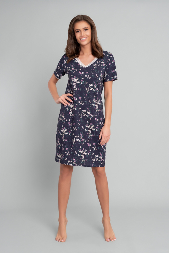 Evita cămașă de noapte cu mânecă scurtă Italian Fashion - print