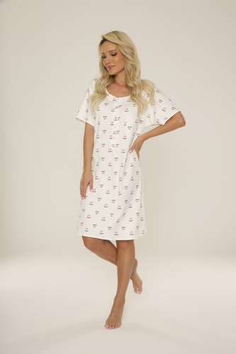 413 Mama alăptează Nightgown De Lafense -ecru