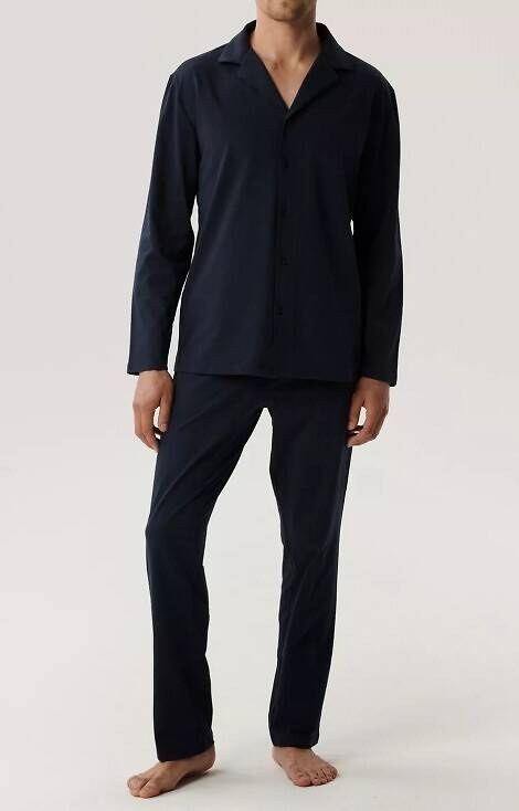 BNMP-001 Pijamale bărbați cu mâneci lungi, Atlantic - bleumarin