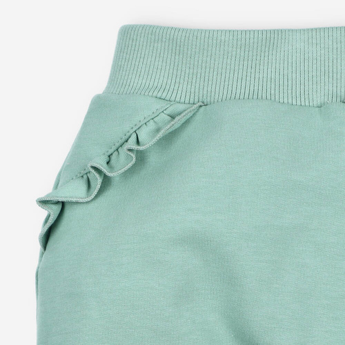 ABN-4518/ZIE Pantaloni de trening Nini din bumbac organic, verde