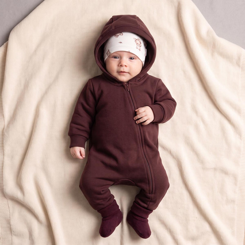 226272 Nicol HANIA Salopetă din trening + botine neîncălțătoare maro închis