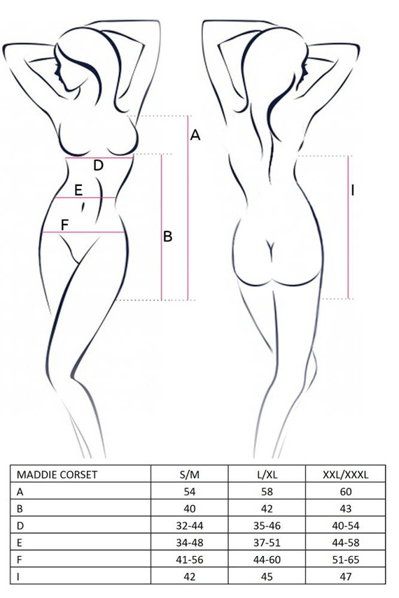 Maddie Corset gorset damski Passion czarny