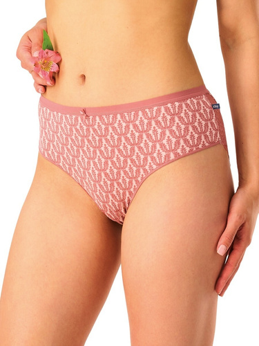 Slip dama din bumbac Key LPC 512 verde roz – set 2 piese in cutie, croiala confortabila