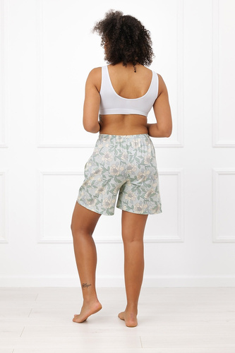 Pantaloni damă Sandra Italian Fashion din bumbac, lungi, în carouri, cu buzunare