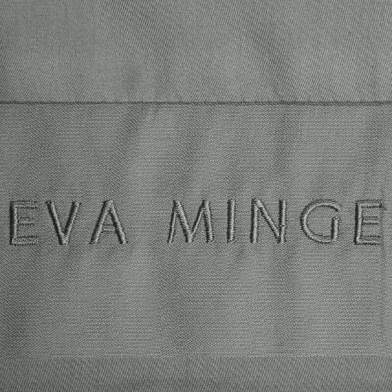 1C Elegant lenjerie de pat din satin Eva Minge Steel Eurocortains | Macosatin 100% bumbac