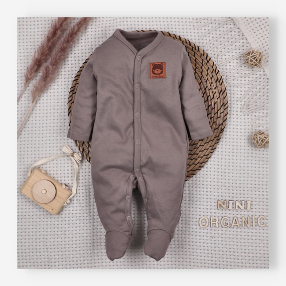 Salopetă Nini 100% Balloon Friends bumbac organic pentru nou-născut